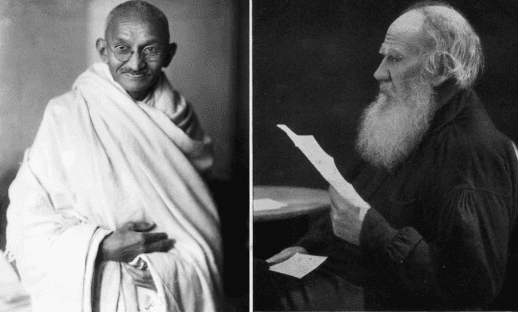 Махатма Ганди и Лев Толстой