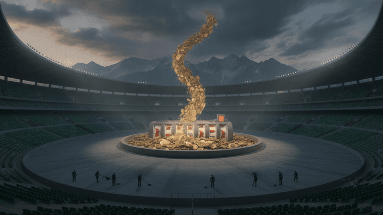 AI: Empty stadium cash register